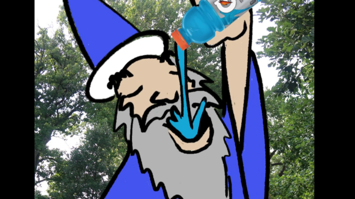 Blue Wizard Discovers the Power of Blue Potion