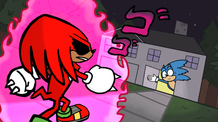 Knock Knock It's Knuckles But Animated In The Sonic Movie 2