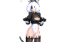 Meme pixel art animation Yorha 2B
