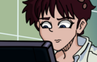 Asuka habla con shinji.