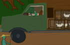 Bobbit Drives Truck for the Chicken Farm