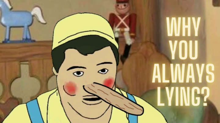 Pinocchio's white lies