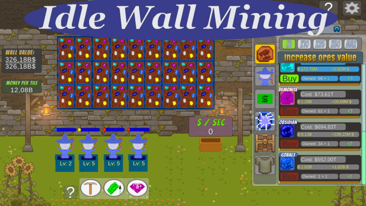 Idle Wall Mining