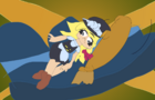 Touhou Project Marisa Broom Looking Back Animation