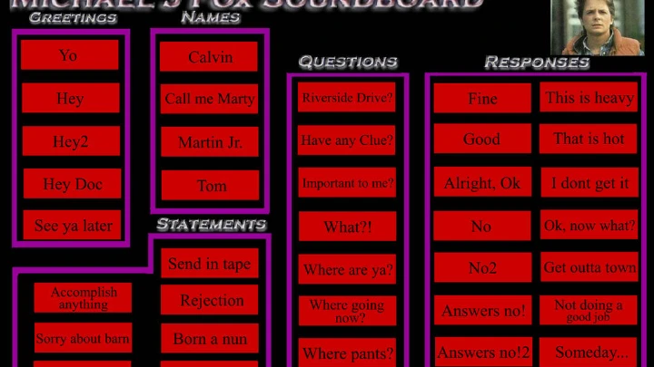 Michael J Fox Soundboard