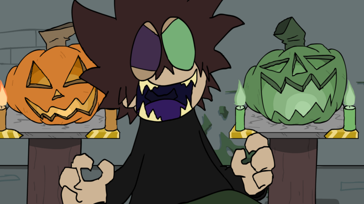 halloween on a street in the 70s