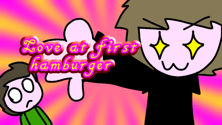 Love at first hamburger!