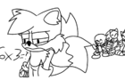 Tails is pissed because he doesn't speak Japanese.