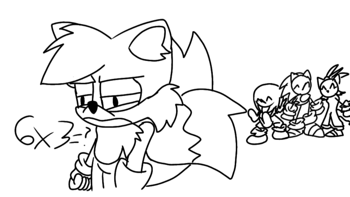 Tails is pissed because he doesn't speak Japanese.