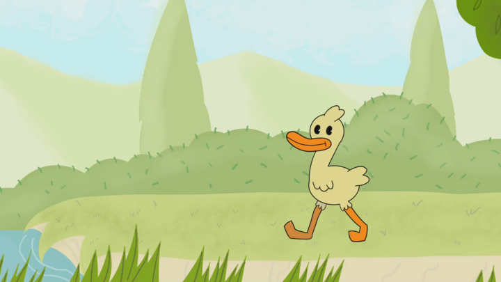 duck walk animation