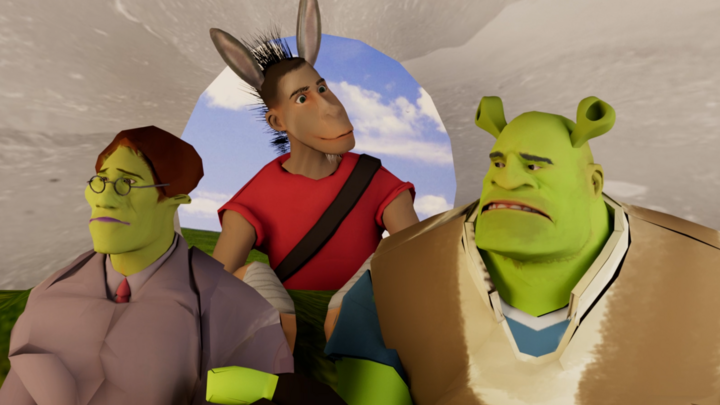 Shrek2 ride to far far away(TF2 parody)