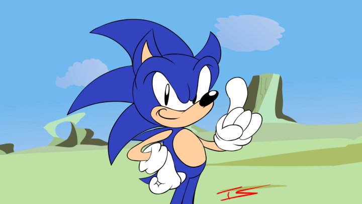 Classic Sonic by MegaMotion on Newgrounds