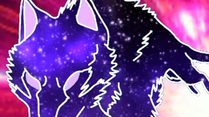 Cosmic Wolf Running Animation