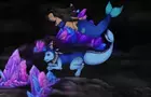 Swimming and sharing air with a vaporeon