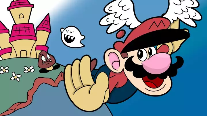 A fuuny little super mario 64 animation