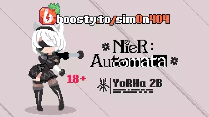 Sad cat dance Yorha 2B pixel art by Simon444 on Newgrounds