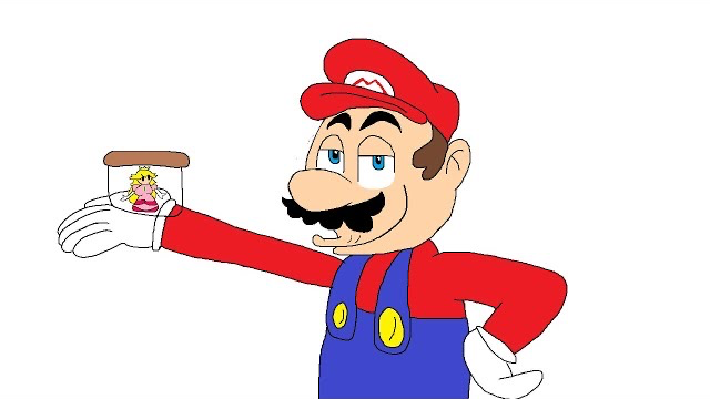 Mario shoves a jar up his ass