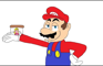 Mario shoves a jar up his ass