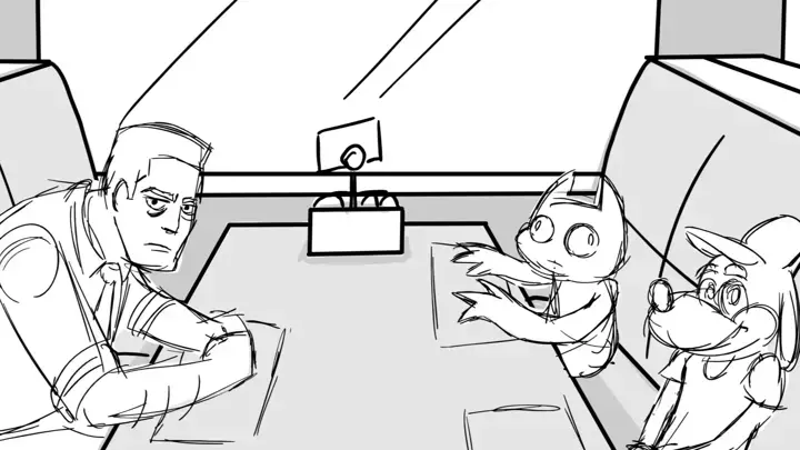 Diner Breakfast Animatic Storyboard