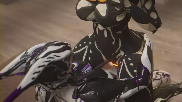 Futa Valk and Wisp on the bed