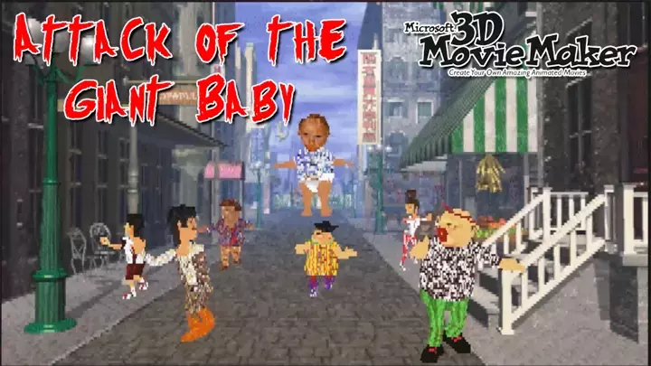 Attack of the Giant Baby - 3D Movie Maker