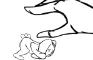 The hand and the bunny