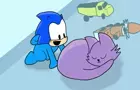 Baby Sonic meets the Cat