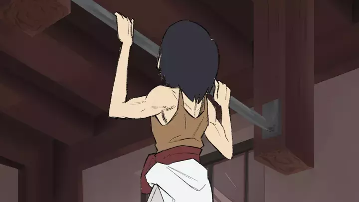 Mikasa's workout routine?
