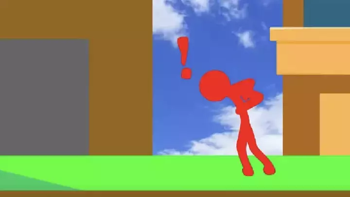 2D Platformer Game "Camera" be Like.. (Stick Figure Animation)