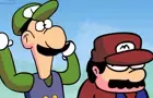 Luigi Gives Mario Some Encouragement (2023)