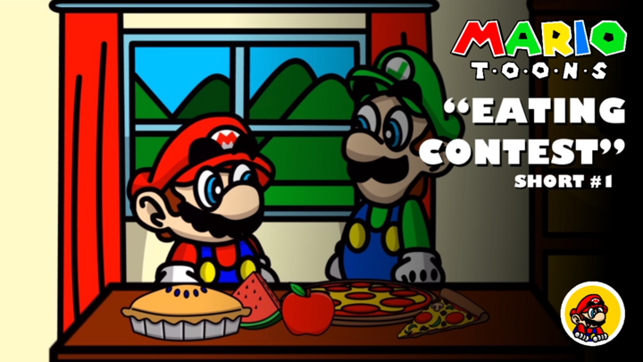 Mario Toons | Short #1 | Eating Contest
