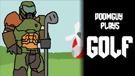 Doomguy plays golf