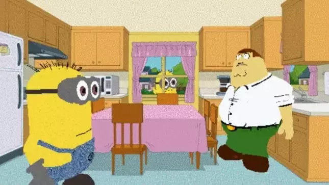 Peter Griffin vs. The Minions