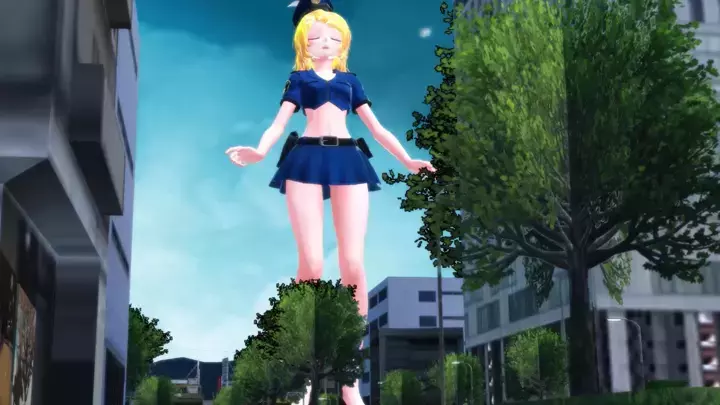 Rin Rampage (Giantess growth animation)