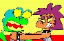 Dinosaur Bones Fan Animation - Zarland Vs. Roxie