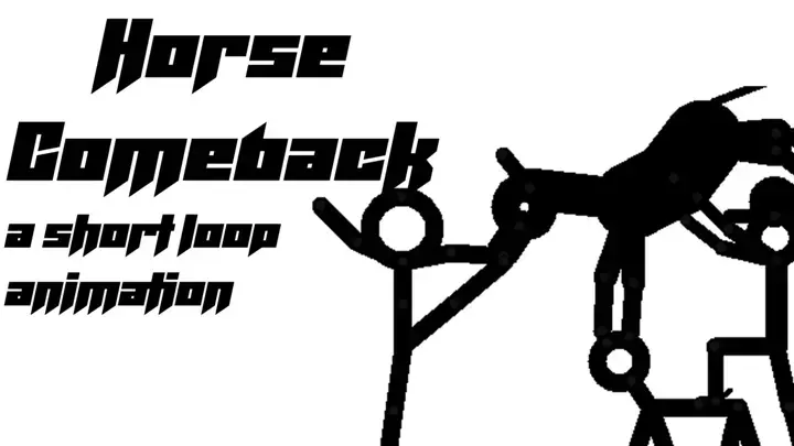 Horse Comeback - A short loop animation