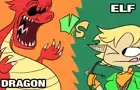 Dragon vs Elf: The animation