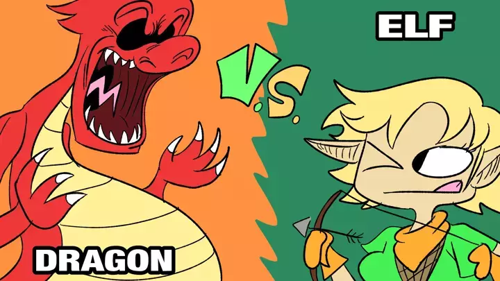 Dragon vs Elf: The animation