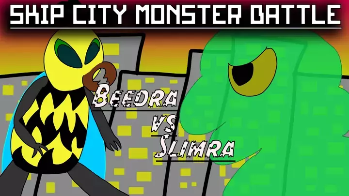 Skip City Monster Battle: Beedra vs Slimra