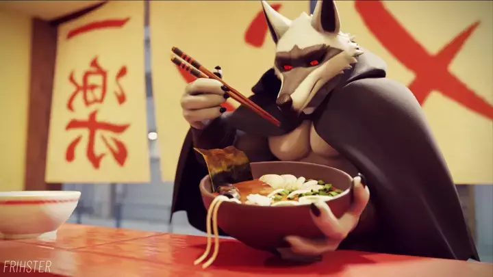 Death eating Noodle Challenge...but it's animated!