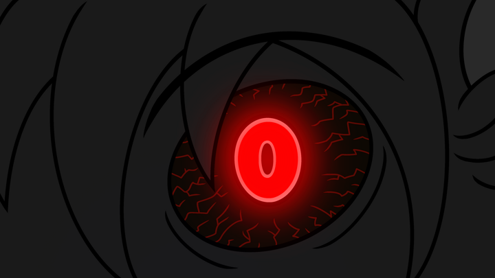 Fenrir’s glowing red eyes (Short Animation)