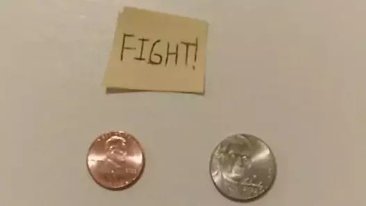 penny vs nickel WHO WILL IN THIS TIME?