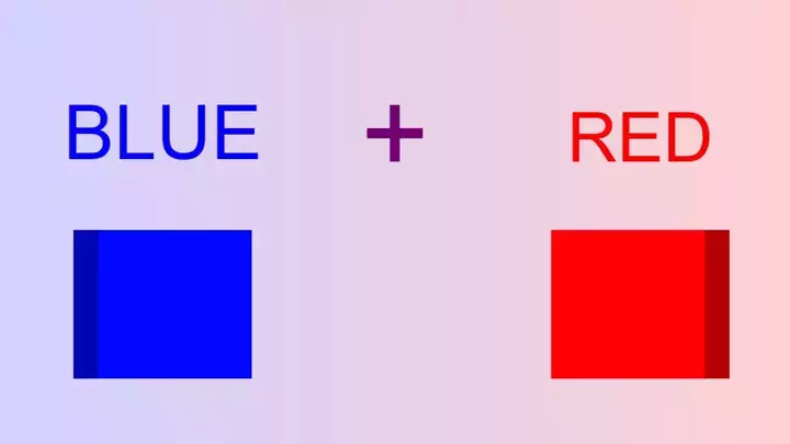 Blue + Red
