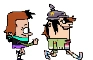 Walking Heather and Dolly Needles-Troublemeyer - Animation