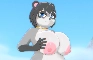 Raccoon Mama Beach Time Bikini Bash