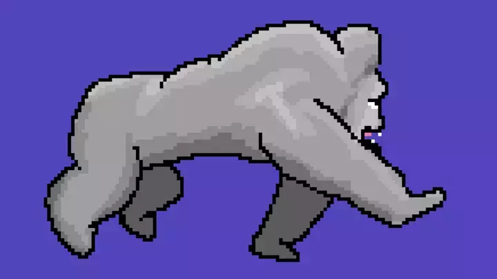 Pixel Gorilla run