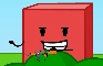 Blocky has a pistol