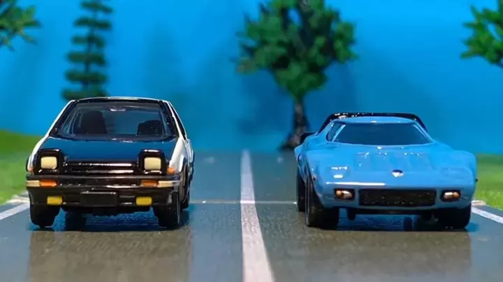 AE86 vs Stratos Stop Motion