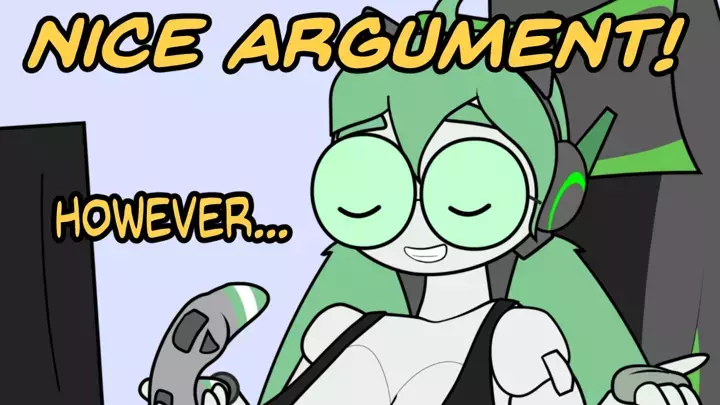 Gamer Girl Robot DESTROYS viewer's argument