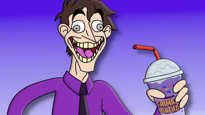 William Afton tries the Grimace Shake
